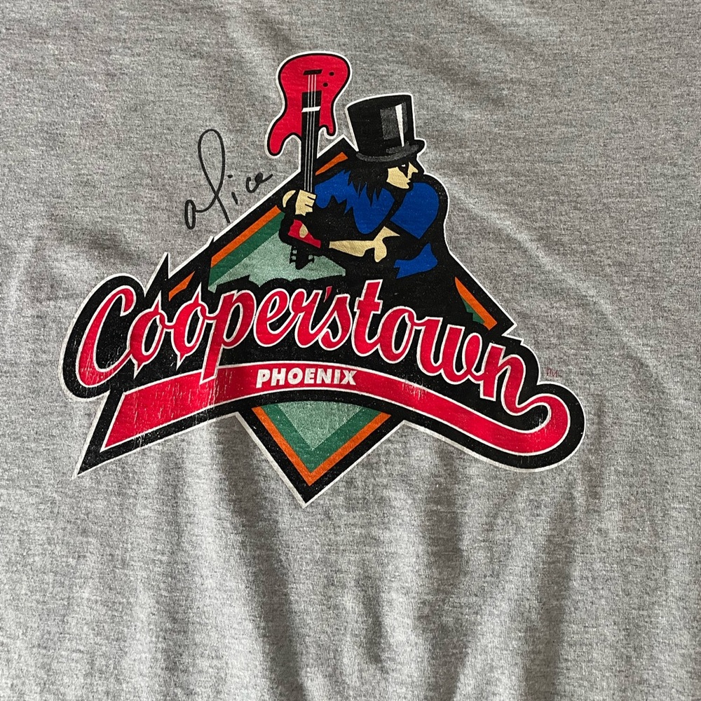 VTG Y2K era King Fashion heather grey Alice Cooper’s Cooperstown Phoenix tee XXL